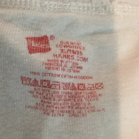 Hanes Classic White Boxer Briefs. B - Picture 4 of 7